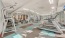 The fitness center at our apartments for rent in Dallas, TX, featuring treadmills and other exercise equipment.